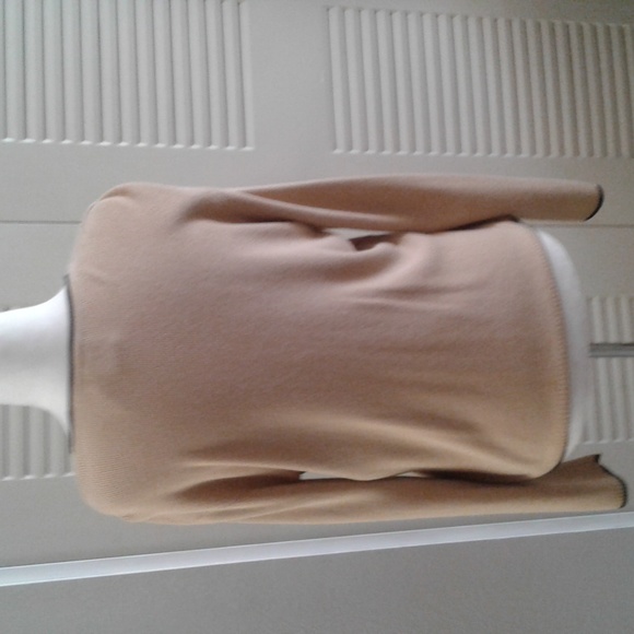 Emma James Petite Brown Button Down Sweater - Picture 3 of 7